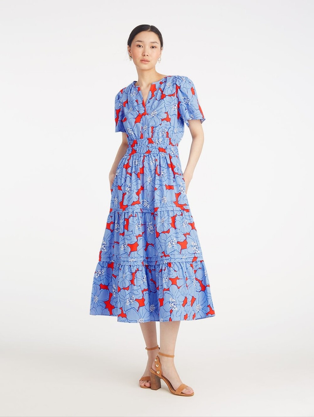 Hollie Midi Dress in Floating Floral